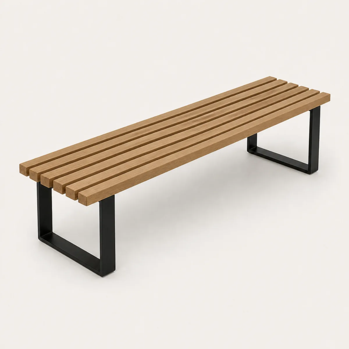 Slat park bench, the real-world character this definition is written to capture